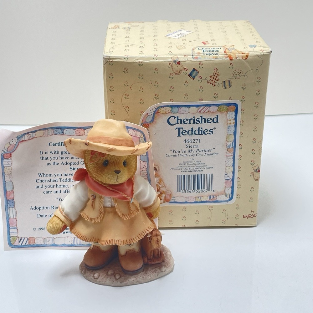 Cherished Teddies Lot 4 Figurines, 2 Plush Vintage Collection Of 6 - Picture 11 of 14